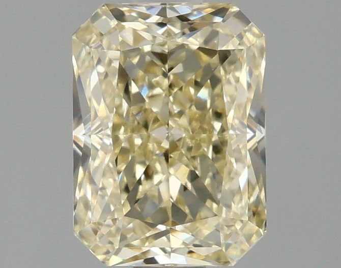 Loose Diamond - RADIANT 1.55ct Fancy Light Yellow VS1: Loose Diamond - RADIANT 1.55ct Fancy Light Yellow VS1 Source: This is a real non-mined Diamond that has been grown in a lab Shape: RADIANT Carats: 1.55 Color: Fancy Light Yellow Certification: IGI