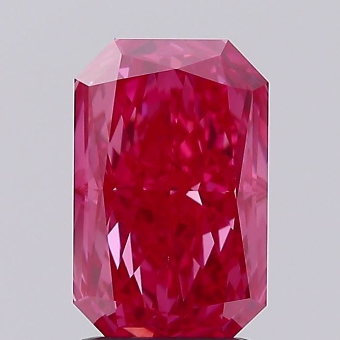 Loose Diamond - RADIANT 1.7ct Fancy Vivid Pink SI1: Loose Diamond - RADIANT 1.7ct Fancy Vivid Pink SI1 Source: This is a real non-mined Diamond that has been grown in a lab Shape: RADIANT Carats: 1.7 Color: Fancy Vivid Pink Certification: IGI Video: