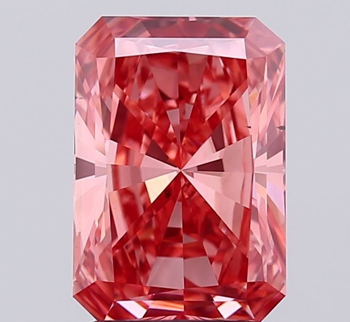 Loose Diamond - RADIANT 3.01ct Fancy Vivid Pink VS2: Loose Diamond - RADIANT 3.01ct Fancy Vivid Pink VS2 Source: This is a real non-mined Diamond that has been grown in a lab Shape: RADIANT Carats: 3.01 Color: Fancy Vivid Pink Certification: IGI