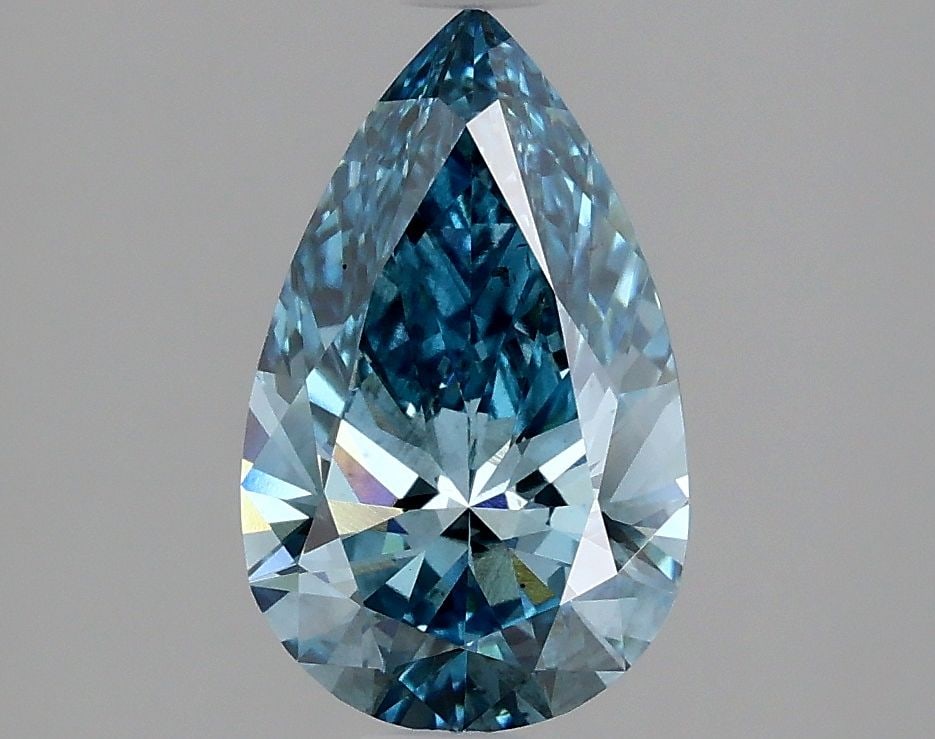 Loose Diamond - PEAR 1.46ct Fancy Vivid Blue SI1 (1 of 1)