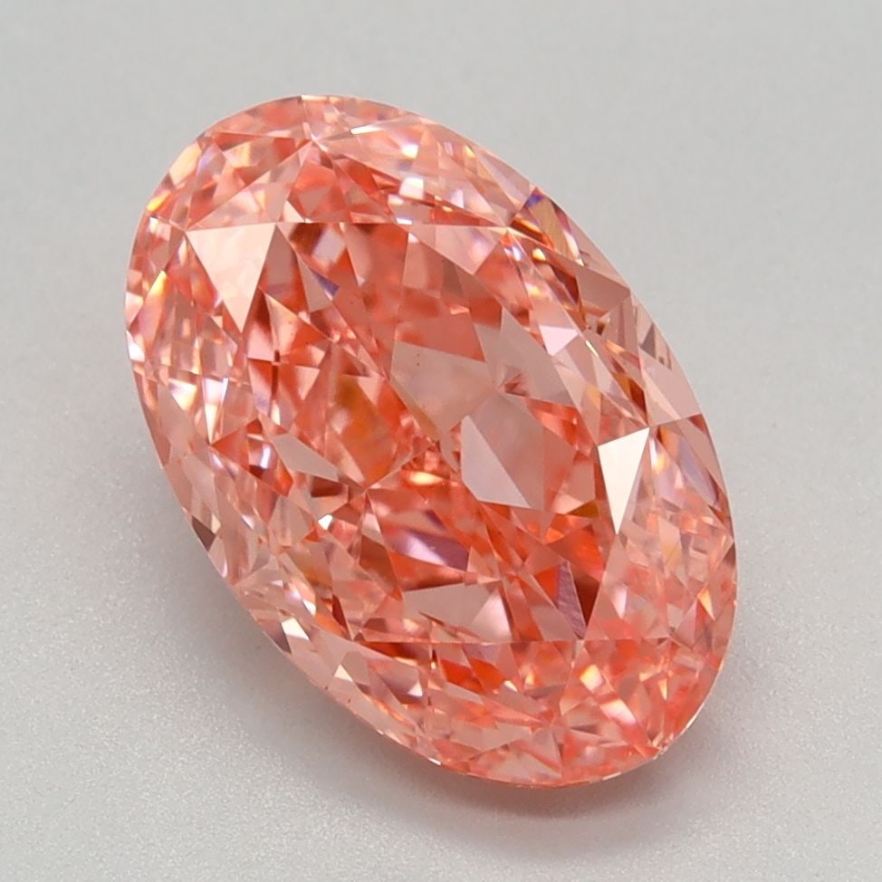 Loose Diamond - OVAL 2.35ct Fancy Vivid Pink VS1: Loose Diamond - OVAL 2.35ct Fancy Vivid Pink VS1 Source: This is a real non-mined Diamond that has been grown in a lab Shape: OVAL Carats: 2.35 Color: Fancy Vivid Pink Certification: IGI Video: