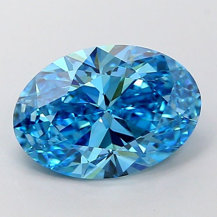 Loose Diamond - OVAL 2.77ct Fancy Vivid Blue VVS2: Loose Diamond - OVAL 2.77ct Fancy Vivid Blue VVS2 Source: This is a real non-mined Diamond that has been grown in a lab Shape: OVAL Carats: 2.77 Color: Fancy Vivid Blue Certification: IGI Video: