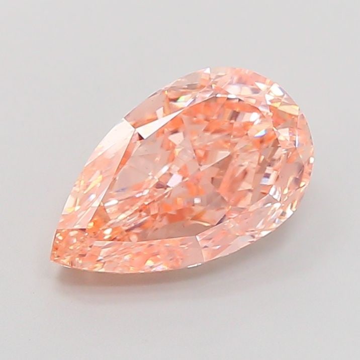 Loose Diamond - PEAR 3.0ct Fancy Light Pinkish Orange VS1: Loose Diamond - PEAR 3.0ct Fancy Light Pinkish Orange VS1 Source: This is a real non-mined Diamond that has been grown in a lab Shape: PEAR Carats: 3.0 Color: Fancy Light Pinkish Orange