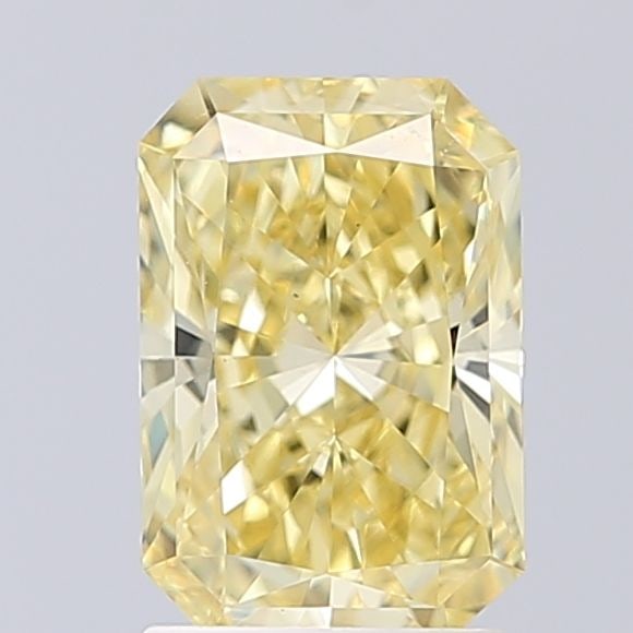 Loose Diamond - RADIANT 2.03ct Fancy Vivid Yellow VVS2: Loose Diamond - RADIANT 2.03ct Fancy Vivid Yellow VVS2 Source: This is a real non-mined Diamond that has been grown in a lab Shape: RADIANT Carats: 2.03 Color: Fancy Vivid Yellow Certification: IGI