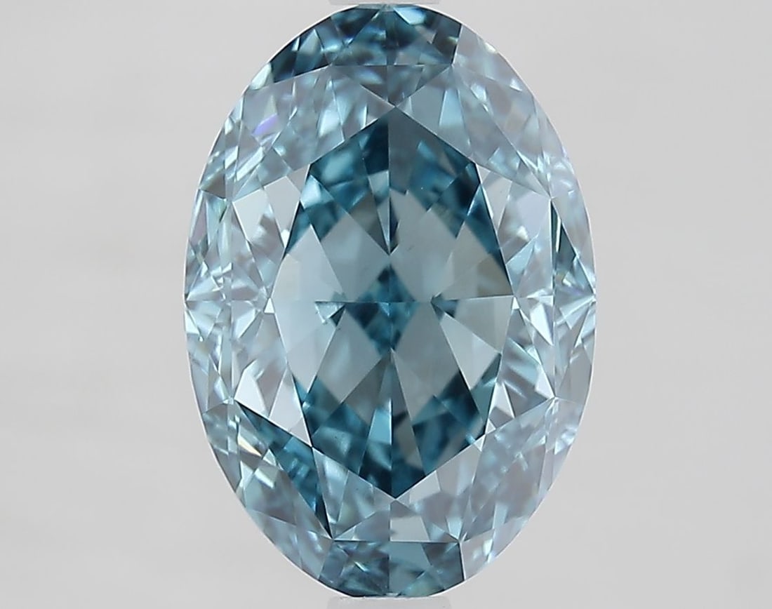 Loose Diamond - OVAL 3.04ct Fancy Vivid Blue VS1: Loose Diamond - OVAL 3.04ct Fancy Vivid Blue VS1 Source: This is a real non-mined Diamond that has been grown in a lab Shape: OVAL Carats: 3.04 Color: Fancy Vivid Blue Certification: IGI Video:
