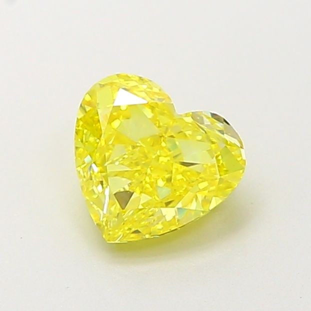 Loose Diamond - HEART 0.89ct Fancy Vivid Yellow VVS2: Loose Diamond - HEART 0.89ct Fancy Vivid Yellow VVS2 Source: This is a real non-mined Diamond that has been grown in a lab Shape: HEART Carats: 0.89 Color: Fancy Vivid Yellow Certification: IGI Video: