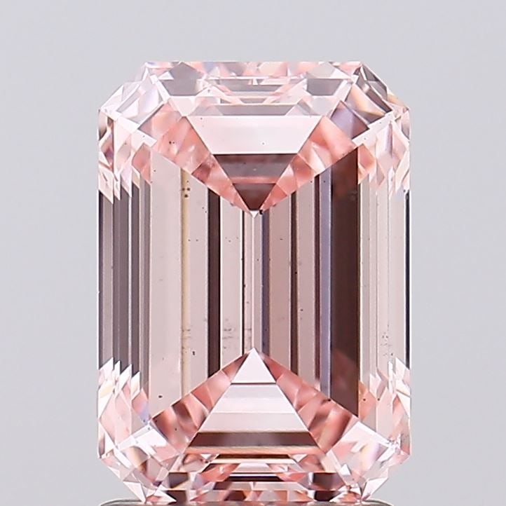 Loose Diamond - EMERALD 2.03ct Fancy Intense Pink VS2: Loose Diamond - EMERALD 2.03ct Fancy Intense Pink VS2 Source: This is a real non-mined Diamond that has been grown in a lab Shape: EMERALD Carats: 2.03 Color: Fancy Intense Pink Certification: IGI Vid