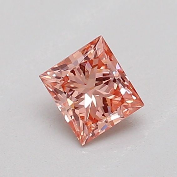 Loose Diamond - PRINCESS 0.26ct Fancy Intense Brownish Pink VS2 (1 of 1)