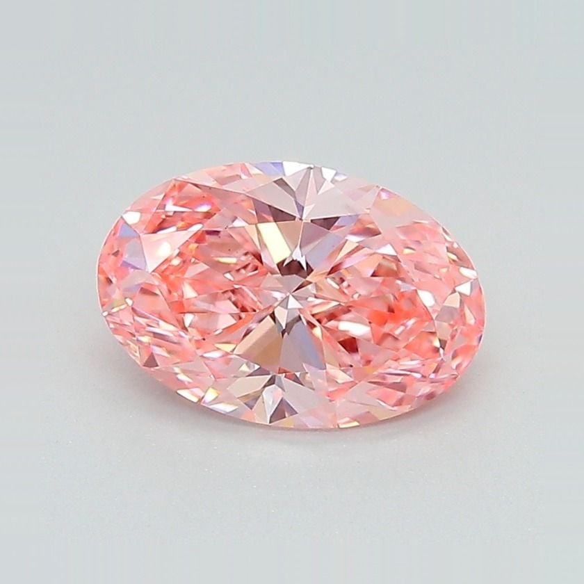 Loose Diamond - OVAL 1.55ct Fancy Vivid Pink VS1: Loose Diamond - OVAL 1.55ct Fancy Vivid Pink VS1 Source: This is a real non-mined Diamond that has been grown in a lab Shape: OVAL Carats: 1.55 Color: Fancy Vivid Pink Certification: IGI Video: