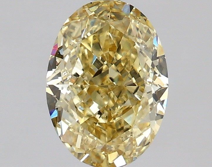Loose Diamond - OVAL 1.04ct Fancy Intense Yellow VS1: Loose Diamond - OVAL 1.04ct Fancy Intense Yellow VS1 Source: This is a real non-mined Diamond that has been grown in a lab Shape: OVAL Carats: 1.04 Color: Fancy Intense Yellow Certification: IGI