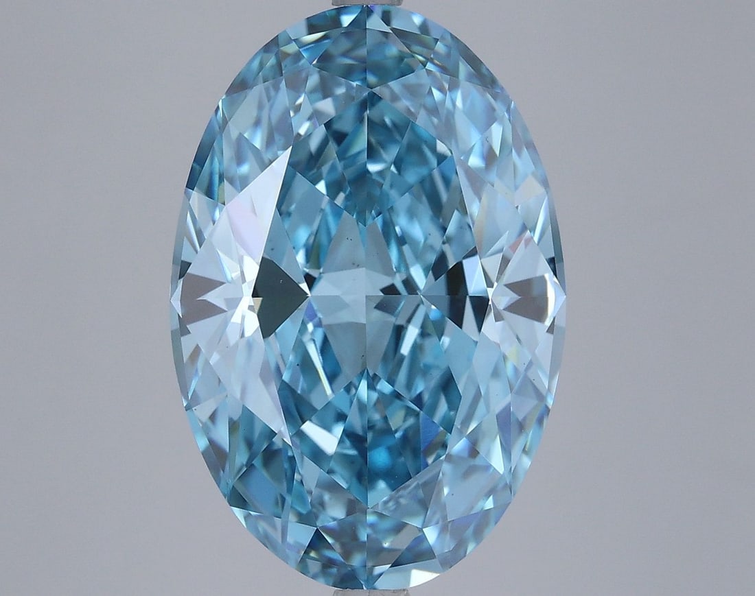 Loose Diamond - OVAL 7.41ct Fancy Vivid Blue VS1: Loose Diamond - OVAL 7.41ct Fancy Vivid Blue VS1 Source: This is a real non-mined Diamond that has been grown in a lab Shape: OVAL Carats: 7.41 Color: Fancy Vivid Blue Certification: IGI Video: