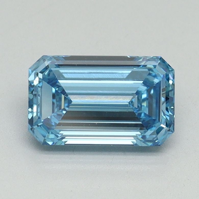 Loose Diamond - EMERALD 1.11ct Fancy Vivid Blue VS1: Loose Diamond - EMERALD 1.11ct Fancy Vivid Blue VS1 Source: This is a real non-mined Diamond that has been grown in a lab Shape: EMERALD Carats: 1.11 Color: Fancy Vivid Blue Certification: IGI Video: