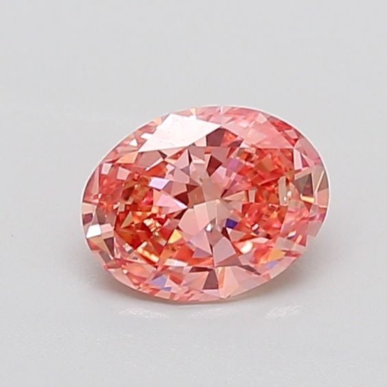 Loose Diamond - OVAL 0.95ct Fancy Vivid Brownish Pink VVS2: Loose Diamond - OVAL 0.95ct Fancy Vivid Brownish Pink VVS2 Source: This is a real non-mined Diamond that has been grown in a lab Shape: OVAL Carats: 0.95 Color: Fancy Vivid Brownish Pink Certification
