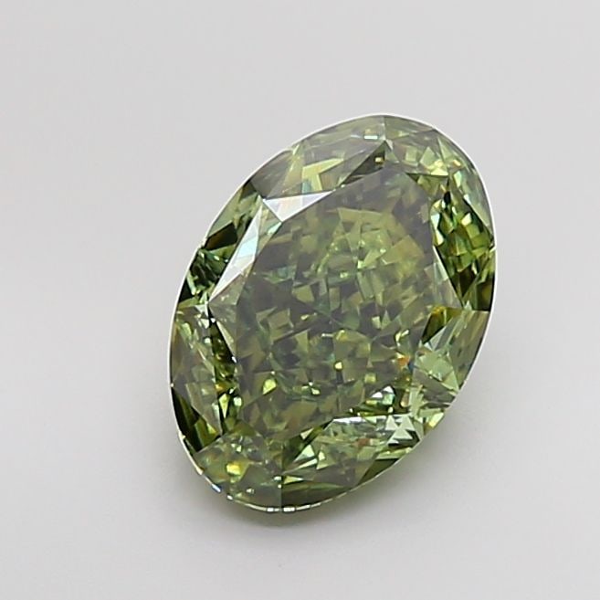 Loose Diamond - OVAL 5.34ct Fancy Vivid Green VS1 (1 of 1)