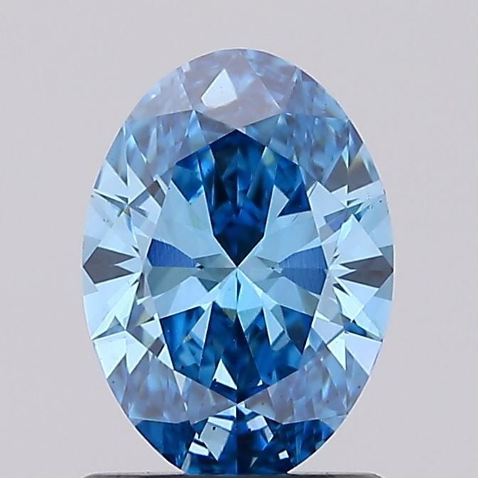 Loose Diamond - OVAL 1.05ct Fancy Vivid Blue VS2: Loose Diamond - OVAL 1.05ct Fancy Vivid Blue VS2 Source: This is a real non-mined Diamond that has been grown in a lab Shape: OVAL Carats: 1.05 Color: Fancy Vivid Blue Certification: IGI Video:
