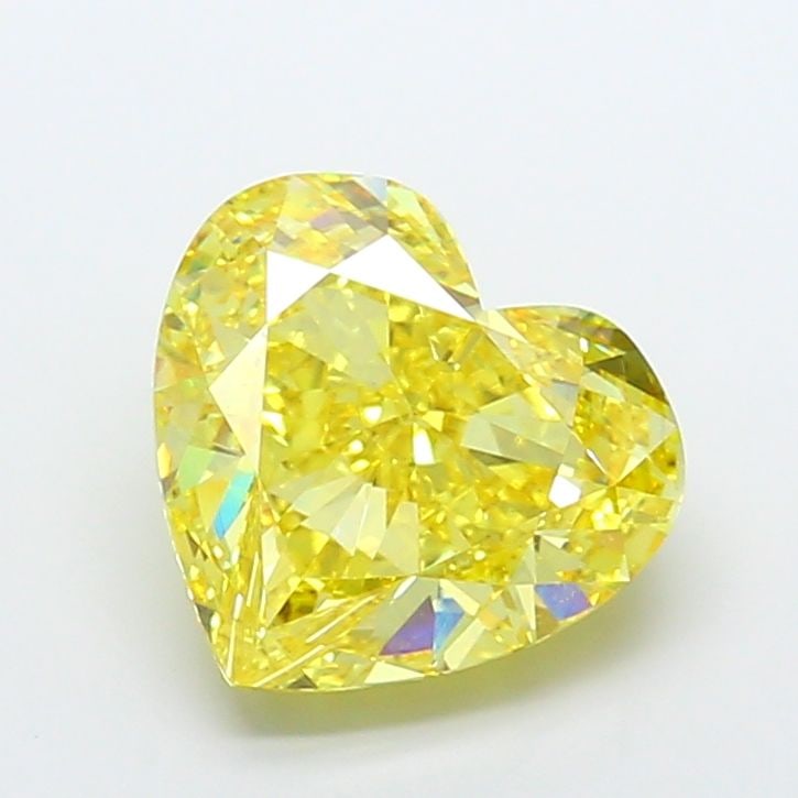 Loose Diamond - HEART 10.07ct Fancy Vivid Yellow VS1: Loose Diamond - HEART 10.07ct Fancy Vivid Yellow VS1 Source: This is a real non-mined Diamond that has been grown in a lab Shape: HEART Carats: 10.07 Color: Fancy Vivid Yellow Certification: IGI