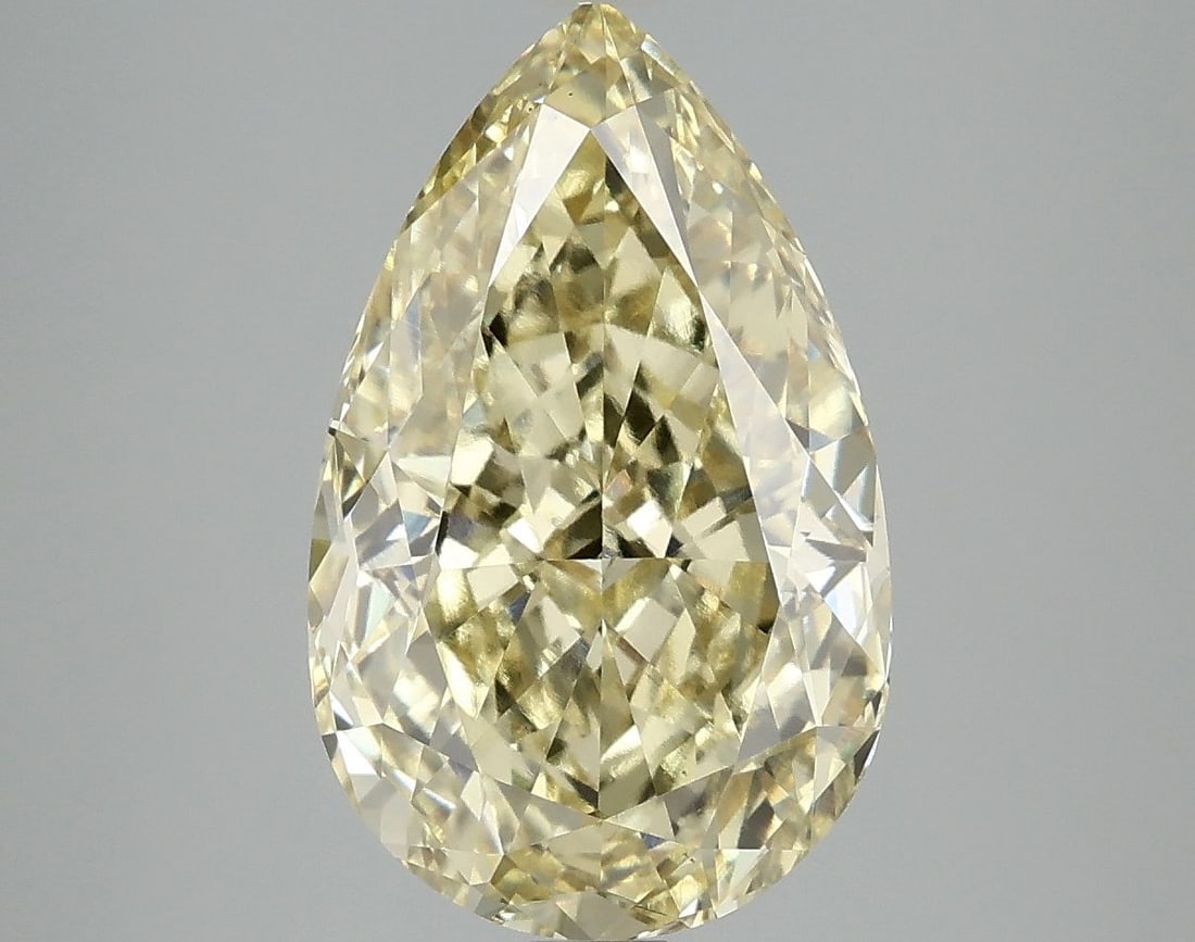 Loose Diamond - PEAR 5.01ct Fancy Intense Yellow VS1: Loose Diamond - PEAR 5.01ct Fancy Intense Yellow VS1 Source: This is a real non-mined Diamond that has been grown in a lab Shape: PEAR Carats: 5.01 Color: Fancy Intense Yellow Certification: IGI