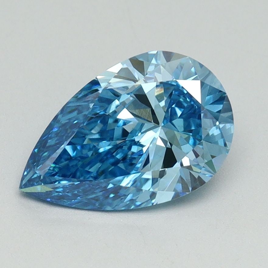 Loose Diamond - PEAR 1.52ct Fancy Vivid Blue VS2: Loose Diamond - PEAR 1.52ct Fancy Vivid Blue VS2 Source: This is a real non-mined Diamond that has been grown in a lab Shape: PEAR Carats: 1.52 Color: Fancy Vivid Blue Certification: IGI Video: