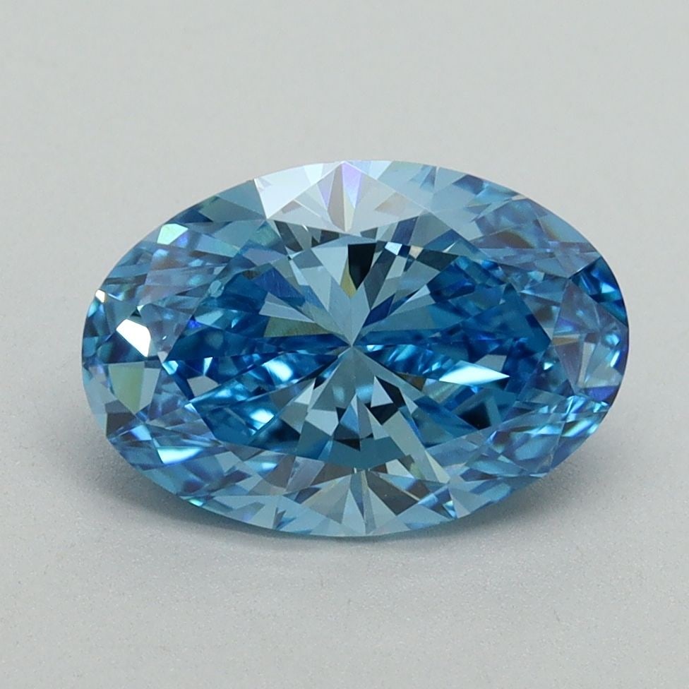Loose Diamond - OVAL 2.05ct Fancy Vivid Blue VVS2: Loose Diamond - OVAL 2.05ct Fancy Vivid Blue VVS2 Source: This is a real non-mined Diamond that has been grown in a lab Shape: OVAL Carats: 2.05 Color: Fancy Vivid Blue Certification: IGI Video: