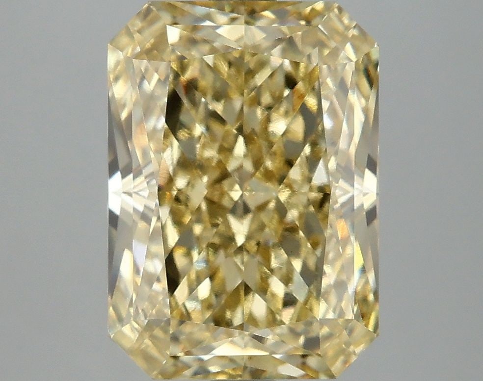 Loose Diamond - RADIANT 5.1ct Fancy Intense Yellow VS1: Loose Diamond - RADIANT 5.1ct Fancy Intense Yellow VS1 Source: This is a real non-mined Diamond that has been grown in a lab Shape: RADIANT Carats: 5.1 Color: Fancy Intense Yellow Certification: IGI