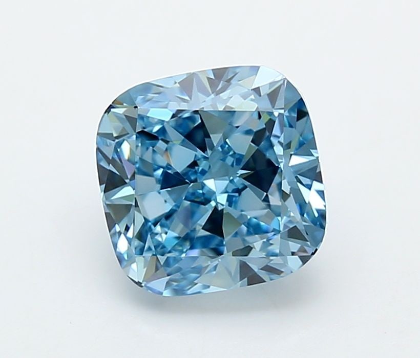 Loose Diamond - CUSHION MODIFIED 3.01ct Fancy Vivid Blue VVS1: Loose Diamond - CUSHION MODIFIED 3.01ct Fancy Vivid Blue VVS1 Source: This is a real non-mined Diamond that has been grown in a lab Shape: CUSHION MODIFIED Carats: 3.01 Color: Fancy Vivid Blue