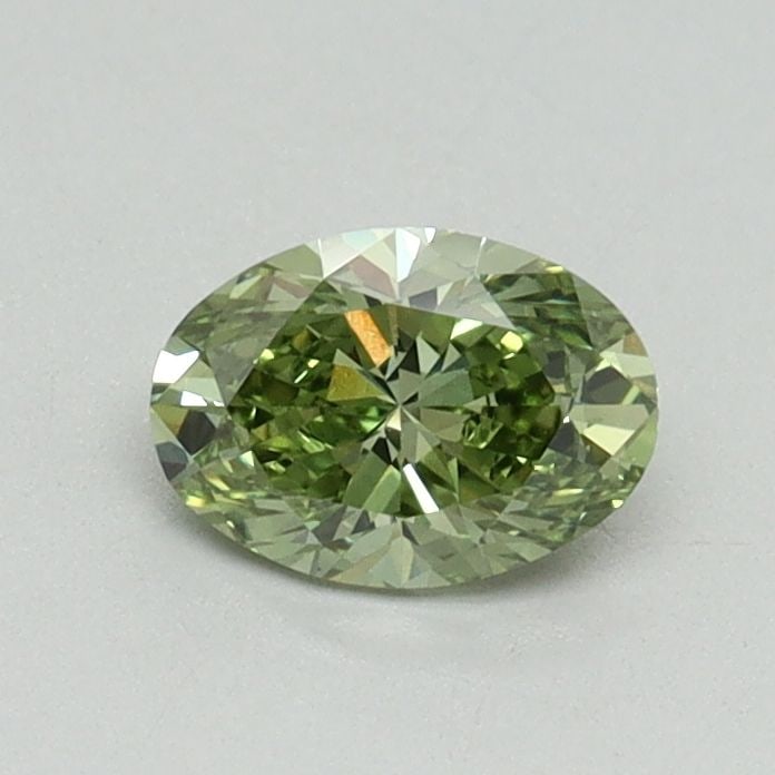 Loose Diamond - OVAL 0.5ct Fancy Vivid Green VS2: Loose Diamond - OVAL 0.5ct Fancy Vivid Green VS2 Source: This is a real non-mined Diamond that has been grown in a lab Shape: OVAL Carats: 0.5 Color: Fancy Vivid Green Certification: IGI Video:
