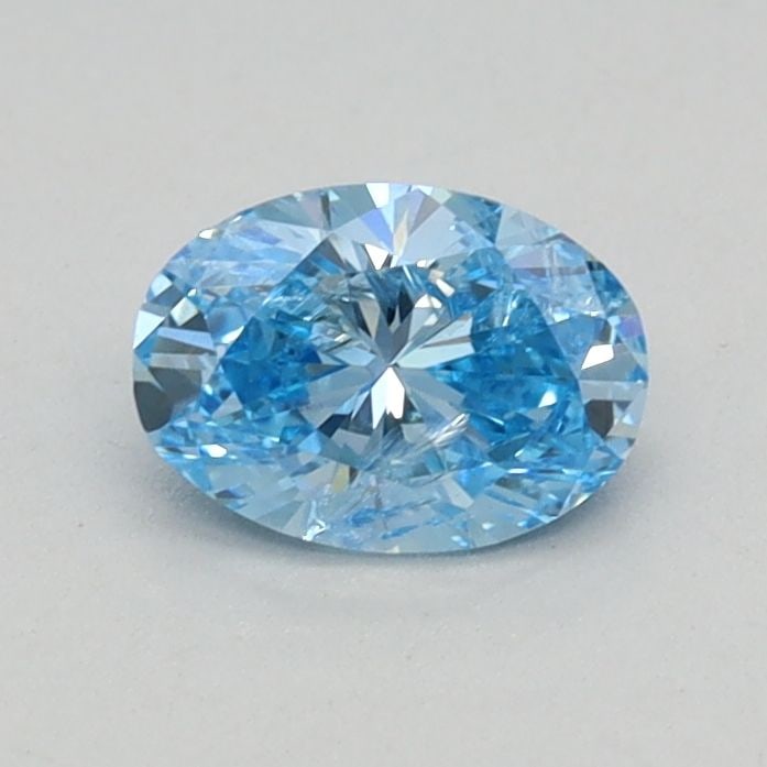Loose Diamond - OVAL 0.36ct Fancy Vivid Blue SI2: Loose Diamond - OVAL 0.36ct Fancy Vivid Blue SI2 Source: This is a real non-mined Diamond that has been grown in a lab Shape: OVAL Carats: 0.36 Color: Fancy Vivid Blue Certification: IGI Video: