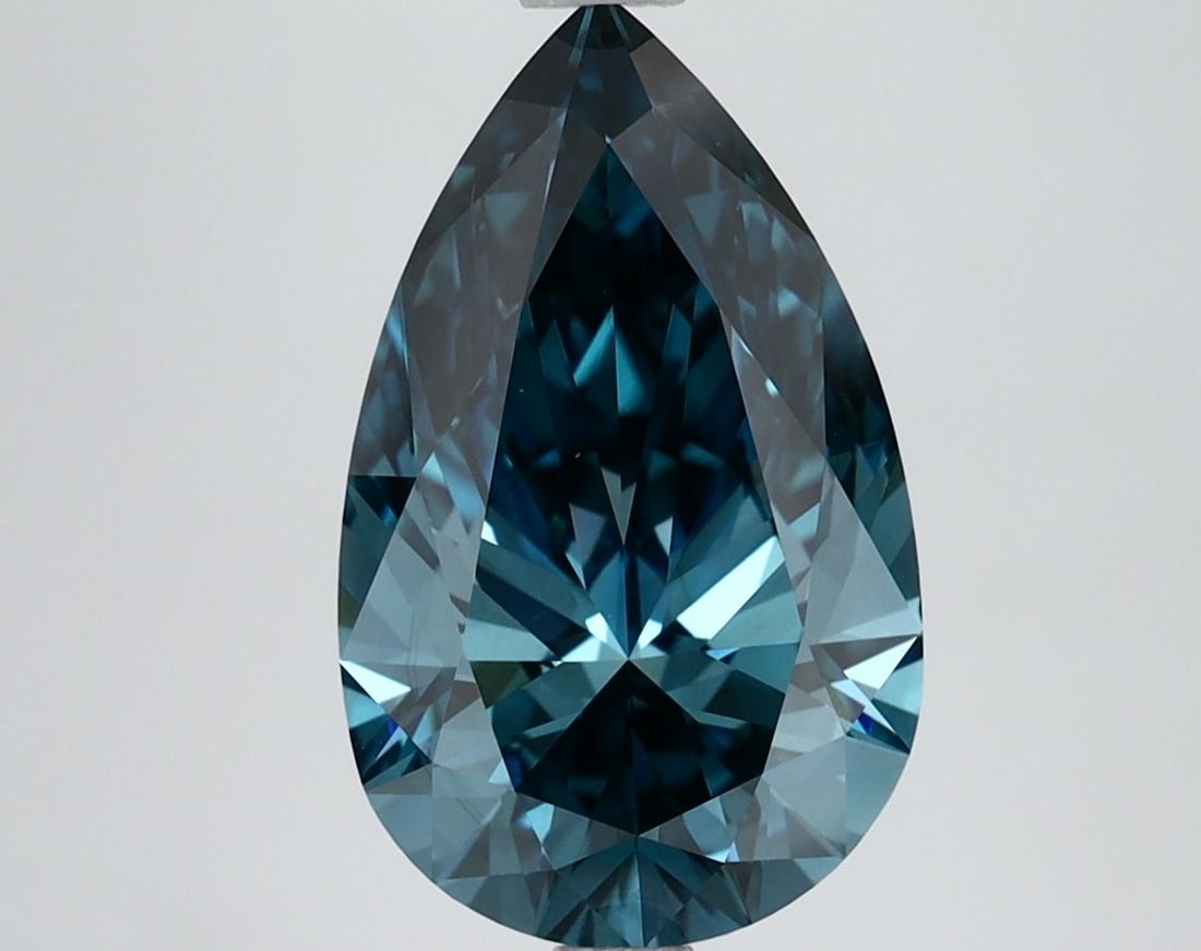 Loose Diamond - PEAR 3.11ct Fancy Vivid Blue VS1 (1 of 1)