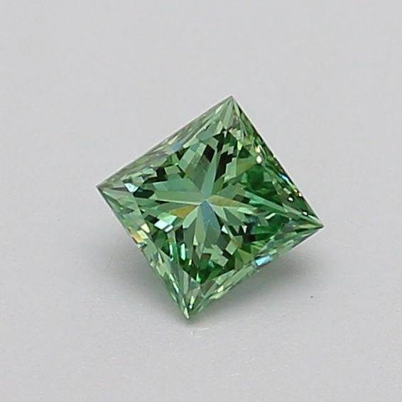 Loose Diamond - PRINCESS 0.34ct Fancy Vivid Green VVS2: Loose Diamond - PRINCESS 0.34ct Fancy Vivid Green VVS2 Source: This is a real non-mined Diamond that has been grown in a lab Shape: PRINCESS Carats: 0.34 Color: Fancy Vivid Green Certification: IGI Vi