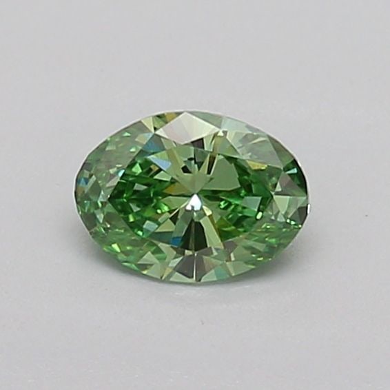 Loose Diamond - OVAL 0.31ct Fancy Vivid Green VVS2: Loose Diamond - OVAL 0.31ct Fancy Vivid Green VVS2 Source: This is a real non-mined Diamond that has been grown in a lab Shape: OVAL Carats: 0.31 Color: Fancy Vivid Green Certification: IGI Video: