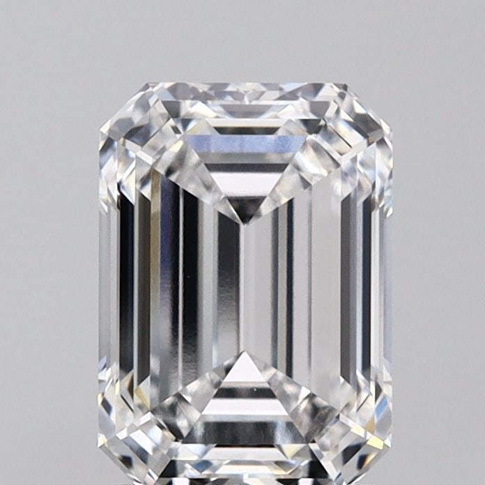 Loose Diamond - EMERALD 2.23ct E VVS2: Loose Diamond - EMERALD 2.23ct E VVS2 Source: This is a real non-mined Diamond that has been grown in a lab Shape: EMERALD Carats: 2.23 Color: E Clarity: VVS2 Certification: IGI Video: