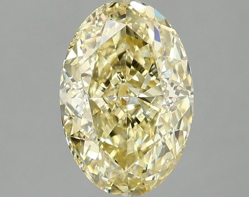 Loose Diamond - OVAL 2.1ct Fancy Intense Yellow VS1: Loose Diamond - OVAL 2.1ct Fancy Intense Yellow VS1 Source: This is a real non-mined Diamond that has been grown in a lab Shape: OVAL Carats: 2.1 Color: Fancy Intense Yellow Certification: IGI Video: