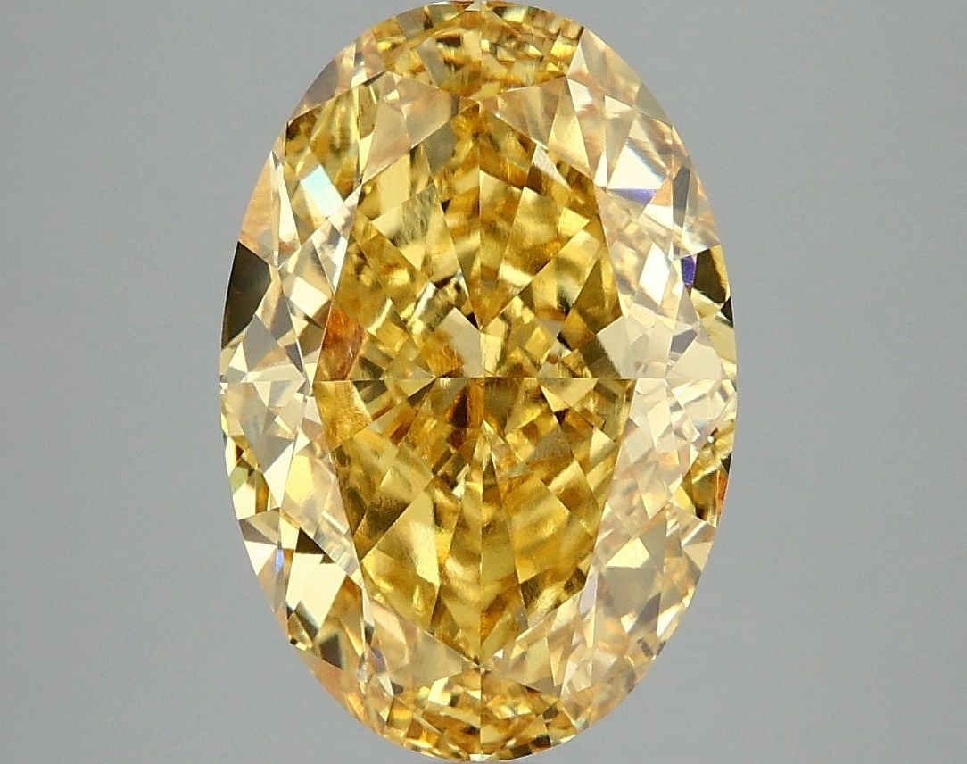 Loose Diamond - OVAL 5.06ct Fancy Vivid Yellow VVS2 (1 of 1)