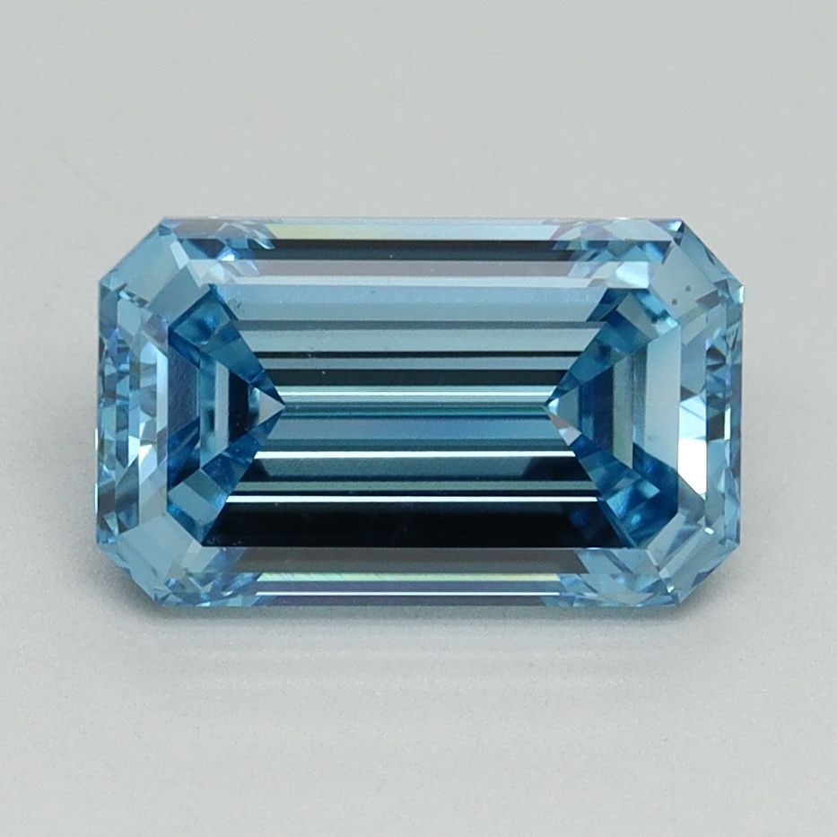 Loose Diamond - EMERALD 2.16ct Fancy Vivid Blue VS2: Loose Diamond - EMERALD 2.16ct Fancy Vivid Blue VS2 Source: This is a real non-mined Diamond that has been grown in a lab Shape: EMERALD Carats: 2.16 Color: Fancy Vivid Blue Certification: IGI