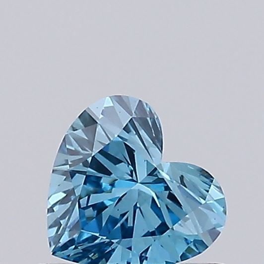 Loose Diamond - HEART 0.39ct Fancy Vivid Blue VS2: Loose Diamond - HEART 0.39ct Fancy Vivid Blue VS2 Source: This is a real non-mined Diamond that has been grown in a lab Shape: HEART Carats: 0.39 Color: Fancy Vivid Blue Certification: NONE Video: