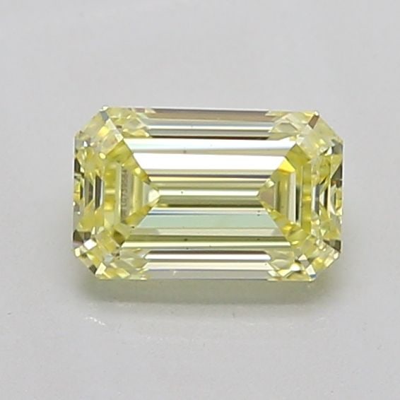 Loose Diamond - EMERALD 1.04ct Fancy Yellow VS2: Loose Diamond - EMERALD 1.04ct Fancy Yellow VS2 Source: This is a real non-mined Diamond that has been grown in a lab Shape: EMERALD Carats: 1.04 Color: Fancy Yellow Certification: IGI Additional