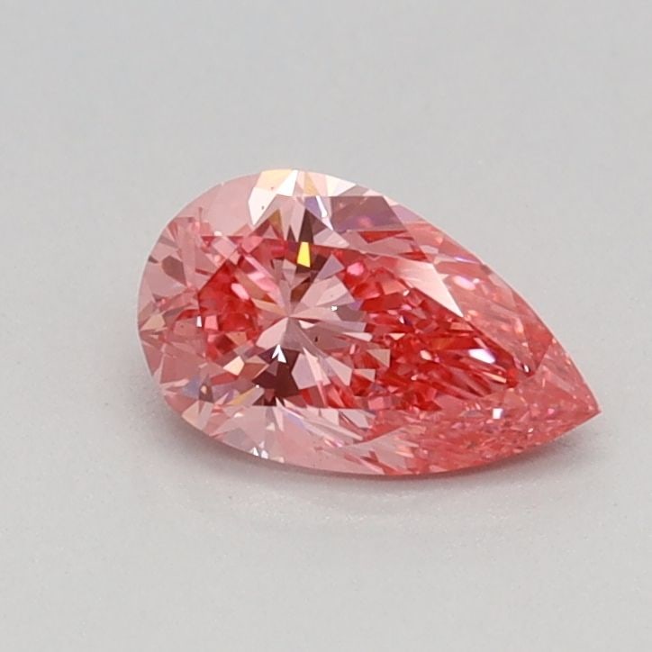 Loose Diamond - PEAR 0.38ct Fancy Vivid Pink VS2: Loose Diamond - PEAR 0.38ct Fancy Vivid Pink VS2 Source: This is a real non-mined Diamond that has been grown in a lab Shape: PEAR Carats: 0.38 Color: Fancy Vivid Pink Certification: IGI Video: