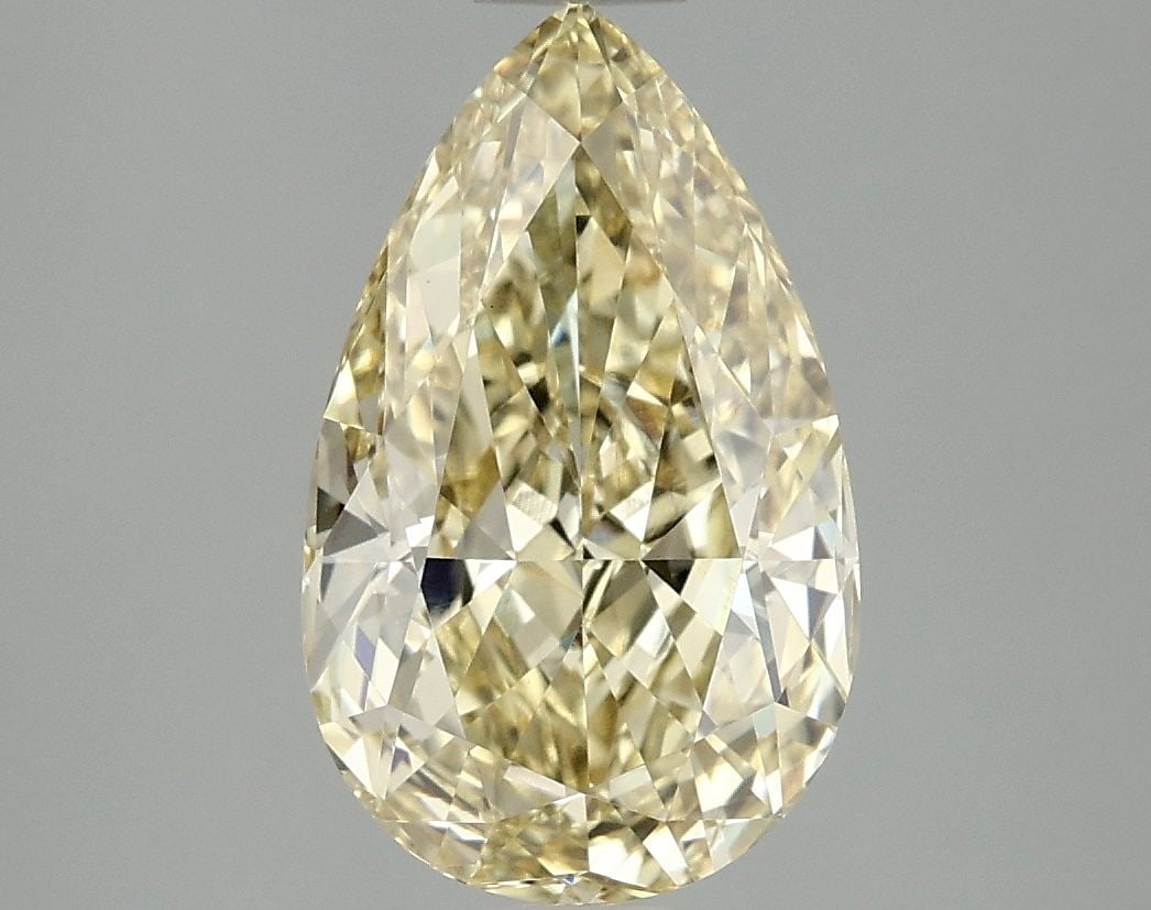 Loose Diamond - PEAR 3.01ct Fancy Intense Yellow VS1: Loose Diamond - PEAR 3.01ct Fancy Intense Yellow VS1 Source: This is a real non-mined Diamond that has been grown in a lab Shape: PEAR Carats: 3.01 Color: Fancy Intense Yellow Certification: IGI