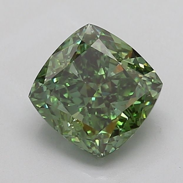 Loose Diamond - CUSHION MODIFIED 2.51ct Fancy Vivid Green VS1: Loose Diamond - CUSHION MODIFIED 2.51ct Fancy Vivid Green VS1 Source: This is a real non-mined Diamond that has been grown in a lab Shape: CUSHION MODIFIED Carats: 2.51 Color: Fancy Vivid Green