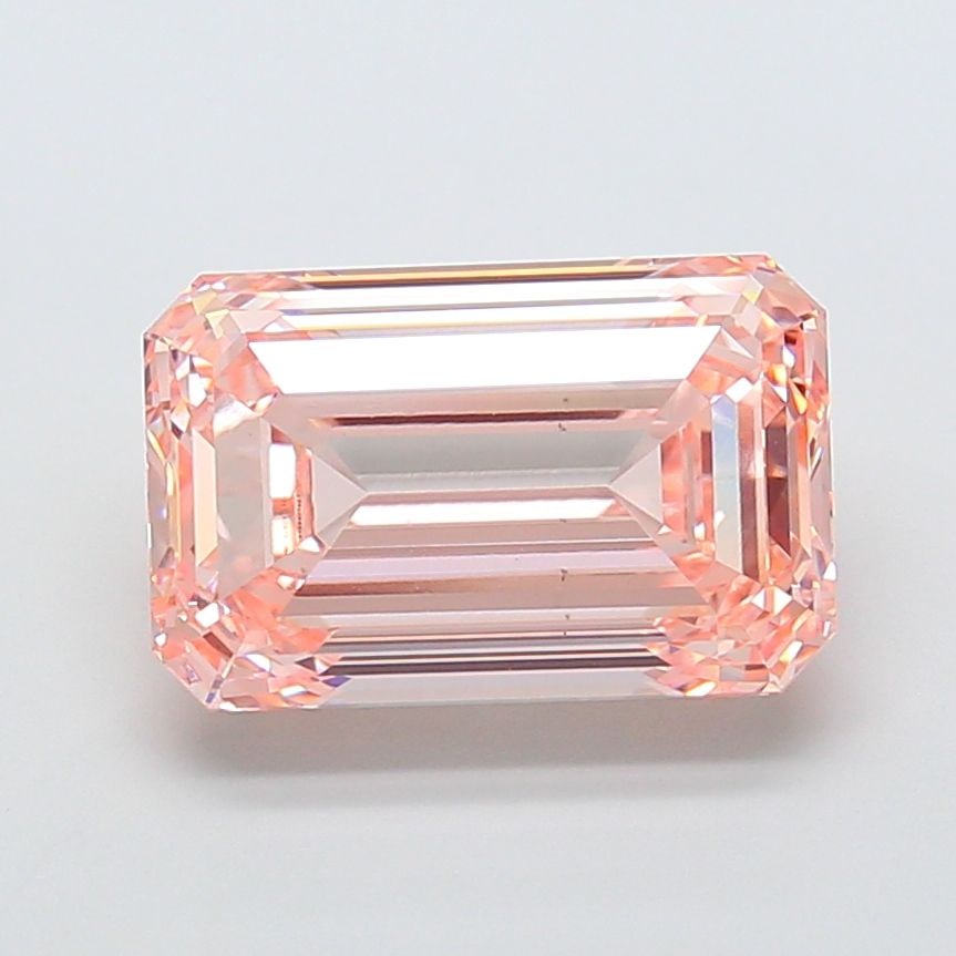 Loose Diamond - EMERALD 10.16ct Fancy Intense Pink VS1: Loose Diamond - EMERALD 10.16ct Fancy Intense Pink VS1 Source: This is a real non-mined Diamond that has been grown in a lab Shape: EMERALD Carats: 10.16 Color: Fancy Intense Pink Certification: IGI