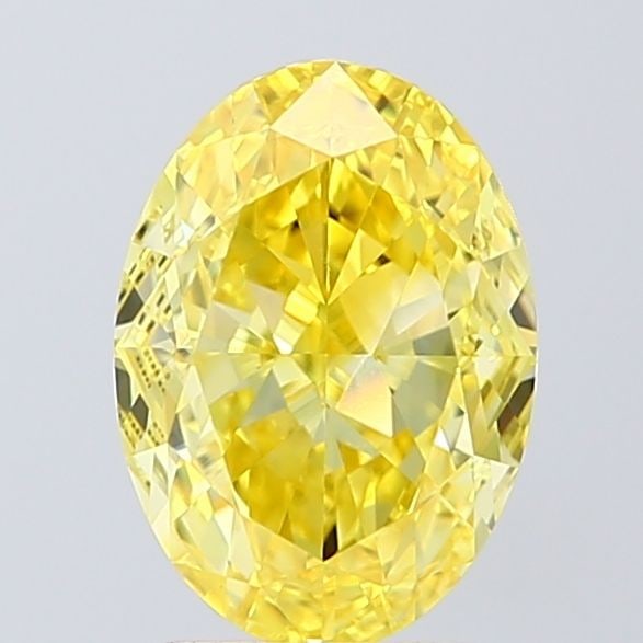 Loose Diamond - OVAL 2.35ct Fancy Vivid Yellow VS1: Loose Diamond - OVAL 2.35ct Fancy Vivid Yellow VS1 Source: This is a real non-mined Diamond that has been grown in a lab Shape: OVAL Carats: 2.35 Color: Fancy Vivid Yellow Certification: IGI Video: