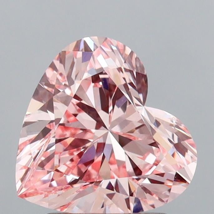 Loose Diamond - HEART 2.01ct Fancy Vivid Pink VVS2: Loose Diamond - HEART 2.01ct Fancy Vivid Pink VVS2 Source: This is a real non-mined Diamond that has been grown in a lab Shape: HEART Carats: 2.01 Color: Fancy Vivid Pink Certification: IGI Video: