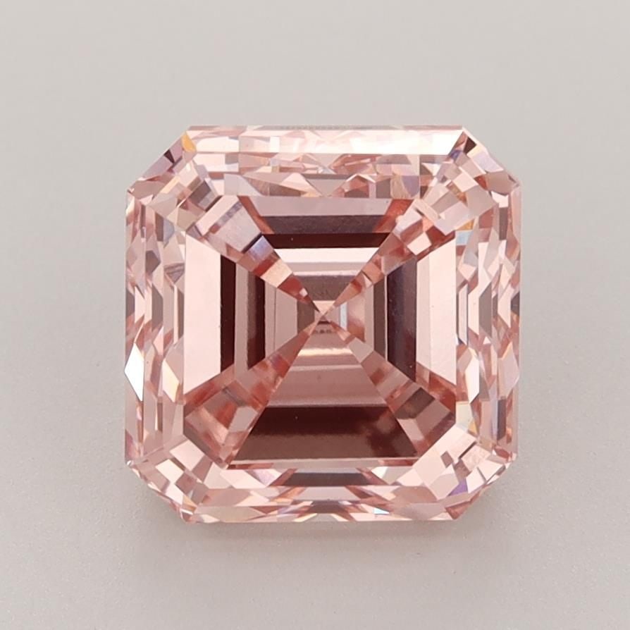 Loose Diamond - SQUARE EMERALD 3.51ct Fancy Intense Pink VS1 (1 of 1)