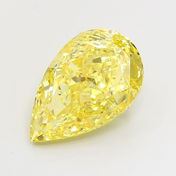 Loose Diamond - PEAR 5.01ct Fancy Intense Yellow VS1: Loose Diamond - PEAR 5.01ct Fancy Intense Yellow VS1 Source: This is a real non-mined Diamond that has been grown in a lab Shape: PEAR Carats: 5.01 Color: Fancy Intense Yellow Certification: IGI