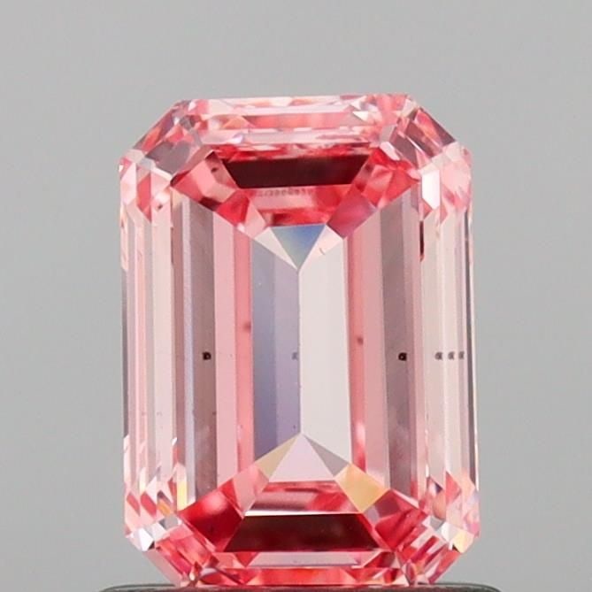 Loose Diamond - EMERALD 1.02ct Fancy Intense Pink VS2: Loose Diamond - EMERALD 1.02ct Fancy Intense Pink VS2 Source: This is a real non-mined Diamond that has been grown in a lab Shape: EMERALD Carats: 1.02 Color: Fancy Intense Pink Certification: IGI