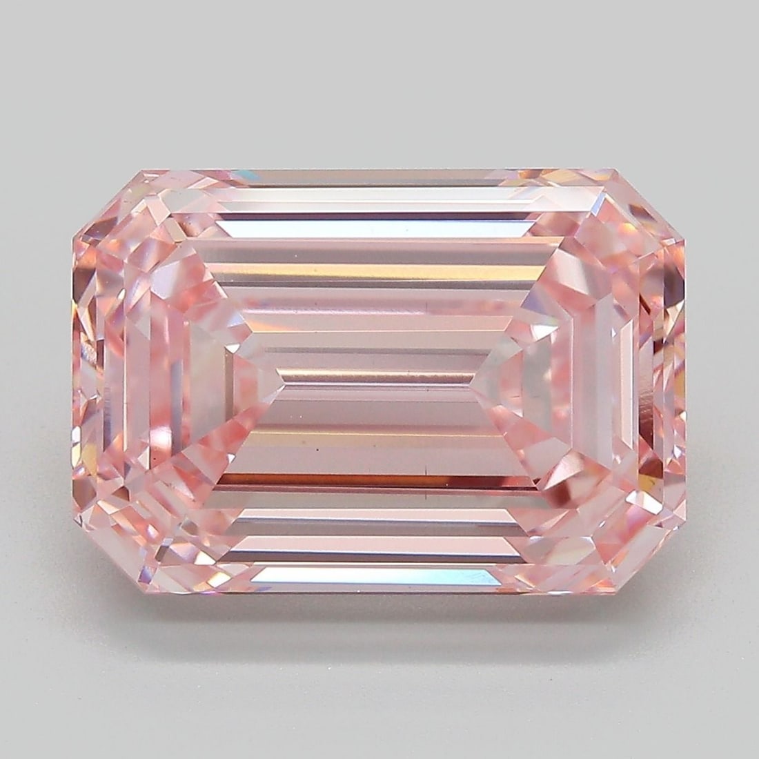Loose Diamond - EMERALD 8.61ct Fancy Intense Pink VS1: Loose Diamond - EMERALD 8.61ct Fancy Intense Pink VS1 Source: This is a real non-mined Diamond that has been grown in a lab Shape: EMERALD Carats: 8.61 Color: Fancy Intense Pink Certification: IGI