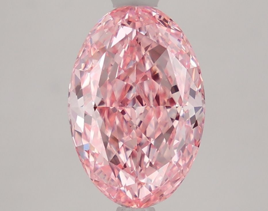 Loose Diamond - OVAL 2.57ct Fancy Vivid Pink VS1: Loose Diamond - OVAL 2.57ct Fancy Vivid Pink VS1 Source: This is a real non-mined Diamond that has been grown in a lab Shape: OVAL Carats: 2.57 Color: Fancy Vivid Pink Certification: IGI Video:
