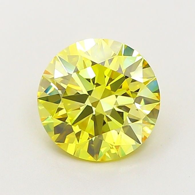 Ideal Loose Diamond - ROUND 2.08ct Fancy Intense Yellow VVS2 (1 of 1)