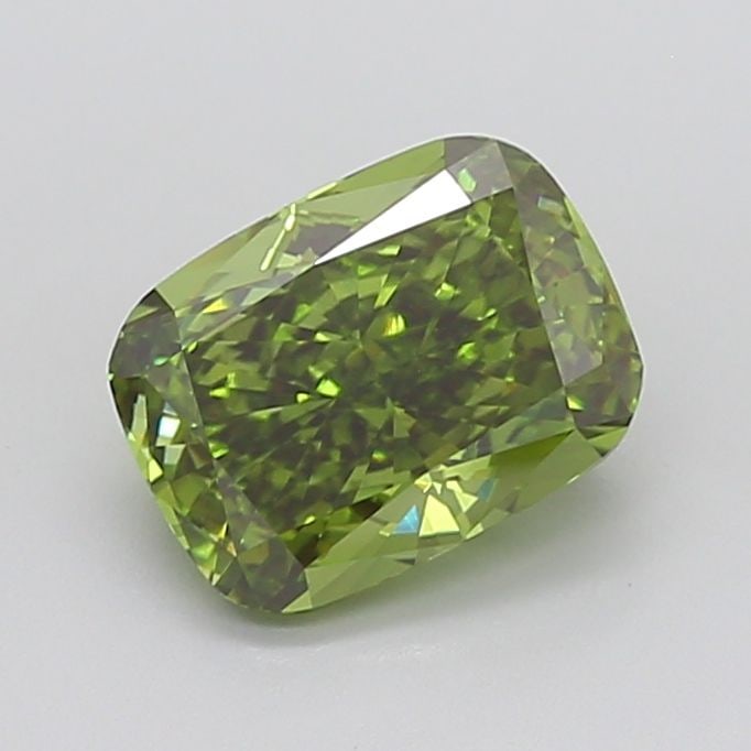 Loose Diamond - CUSHION MODIFIED 3.26ct Fancy Vivid Green VVS2: Loose Diamond - CUSHION MODIFIED 3.26ct Fancy Vivid Green VVS2 Source: This is a real non-mined Diamond that has been grown in a lab Shape: CUSHION MODIFIED Carats: 3.26 Color: Fancy Vivid Green Certi