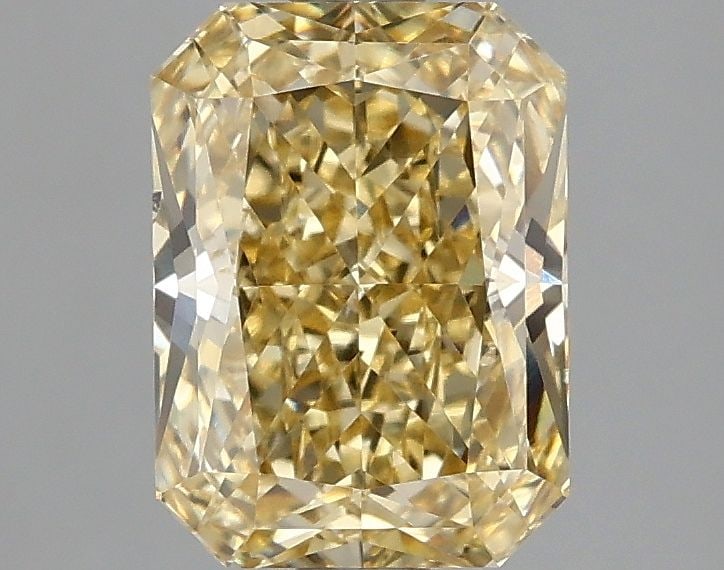 Loose Diamond - RADIANT 2.08ct Fancy Intense Yellow VS2: Loose Diamond - RADIANT 2.08ct Fancy Intense Yellow VS2 Source: This is a real non-mined Diamond that has been grown in a lab Shape: RADIANT Carats: 2.08 Color: Fancy Intense Yellow Certification: